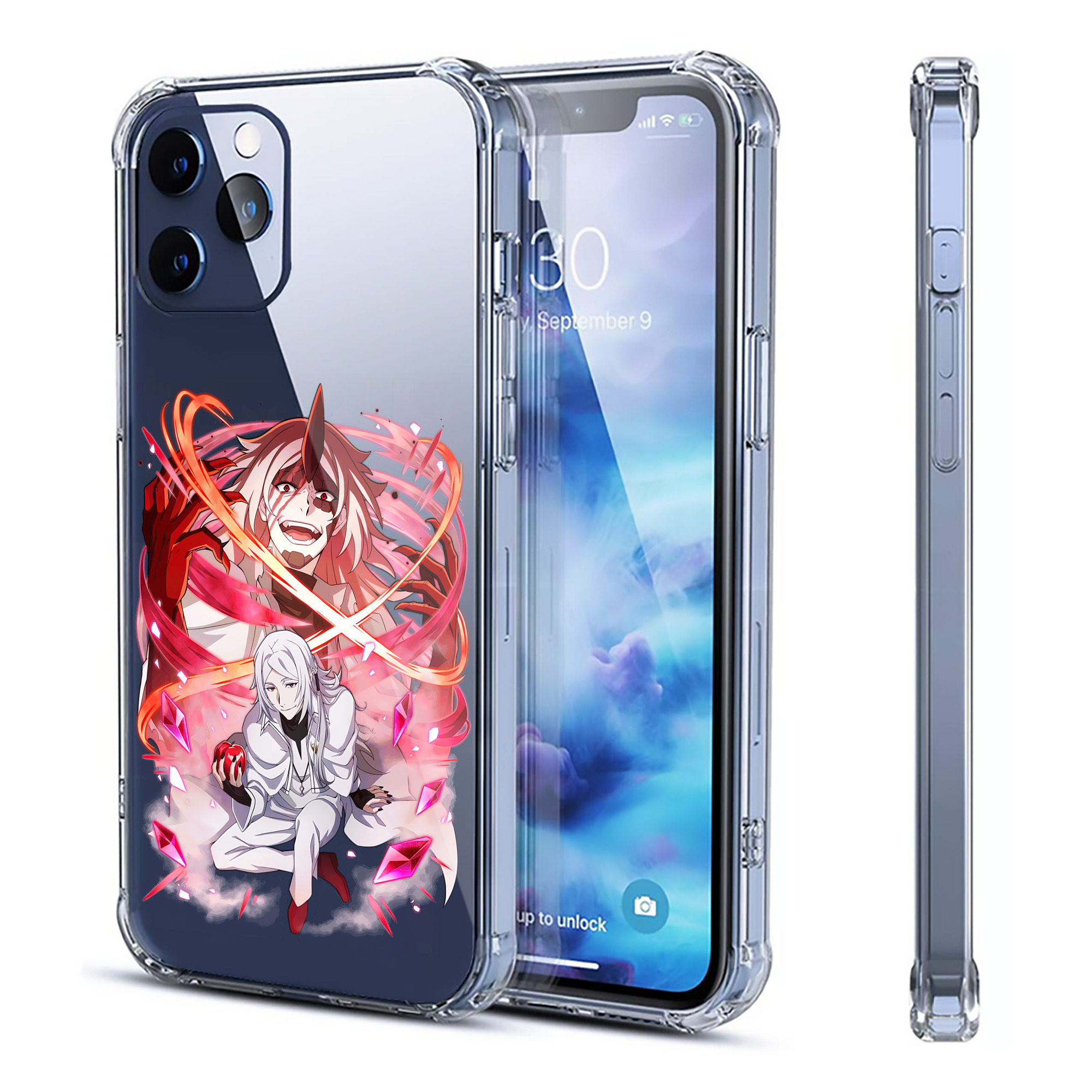 （画像用） 文豪ストレイドッグス Bungo Stray Dogs 【iPhone 12シリーズ対応】透明スマホケース（クリアソフトケース）